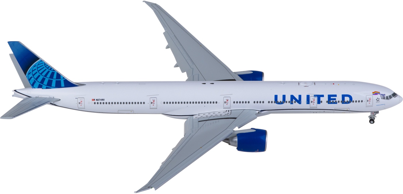 航空機・ヘリコプター 1/400 United Airlines 777-300ER NGModel Gemini Jets Boeing 777-300ER United 1:400 Scale Model - Used