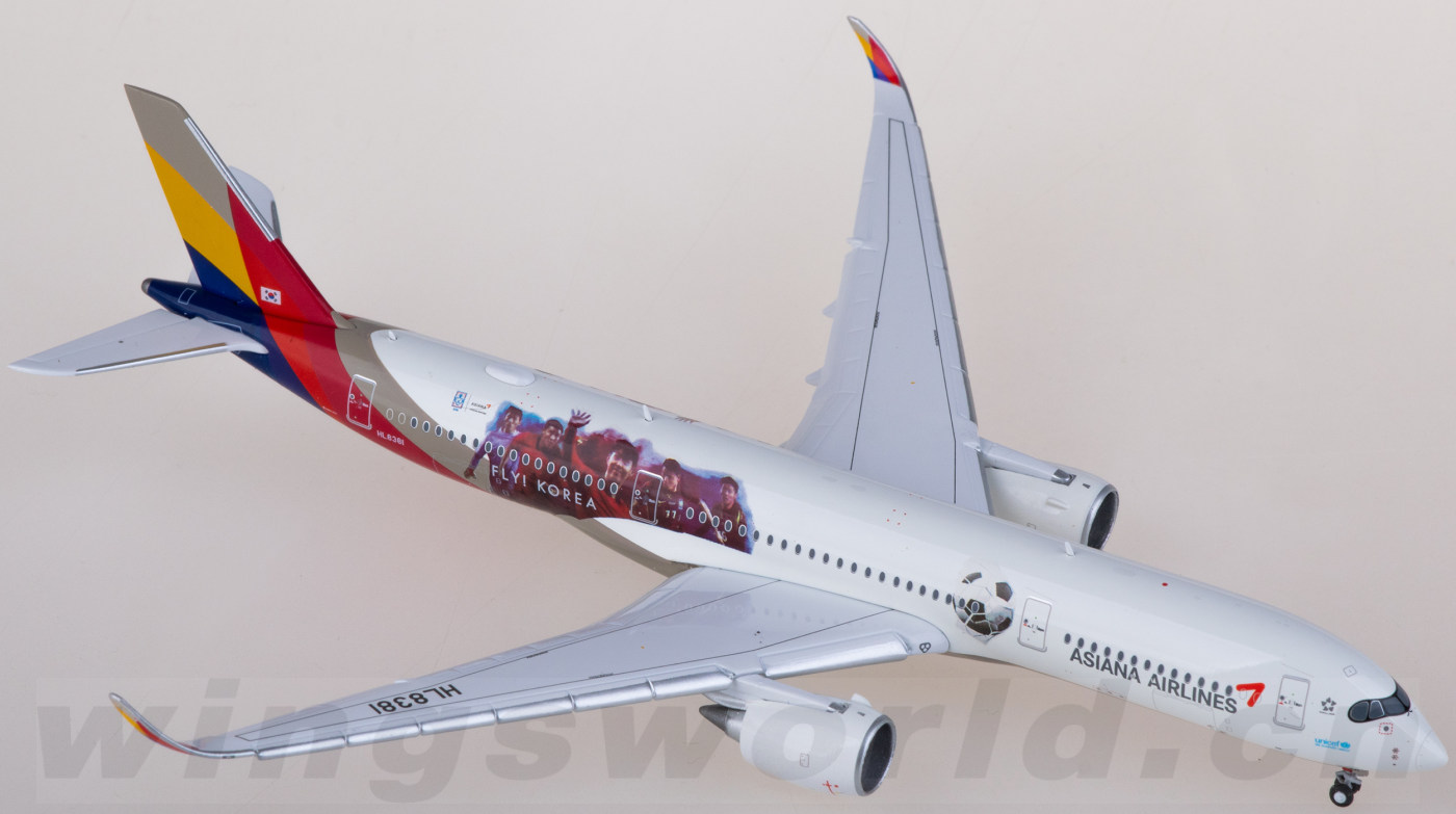 SA4016A Asiana 韩亚航空Airbus A350-900XWB HL8381 襟翼放下版