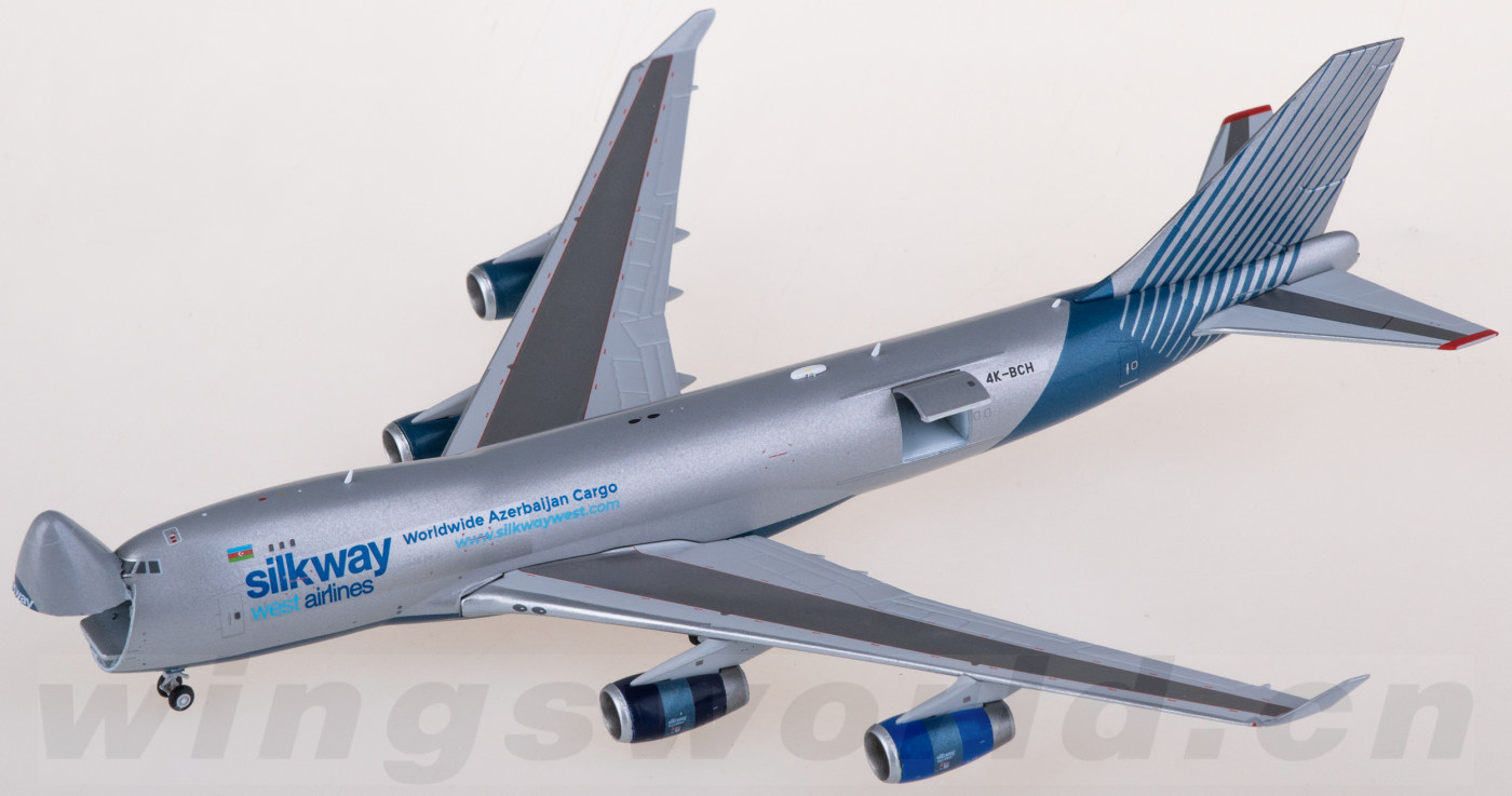 航空機・ヘリコプター silkway west 1/400 B747-400F 4K-BCH Interactive Silk Way West Airlines Boeing 747-400F 4K-BCH JC