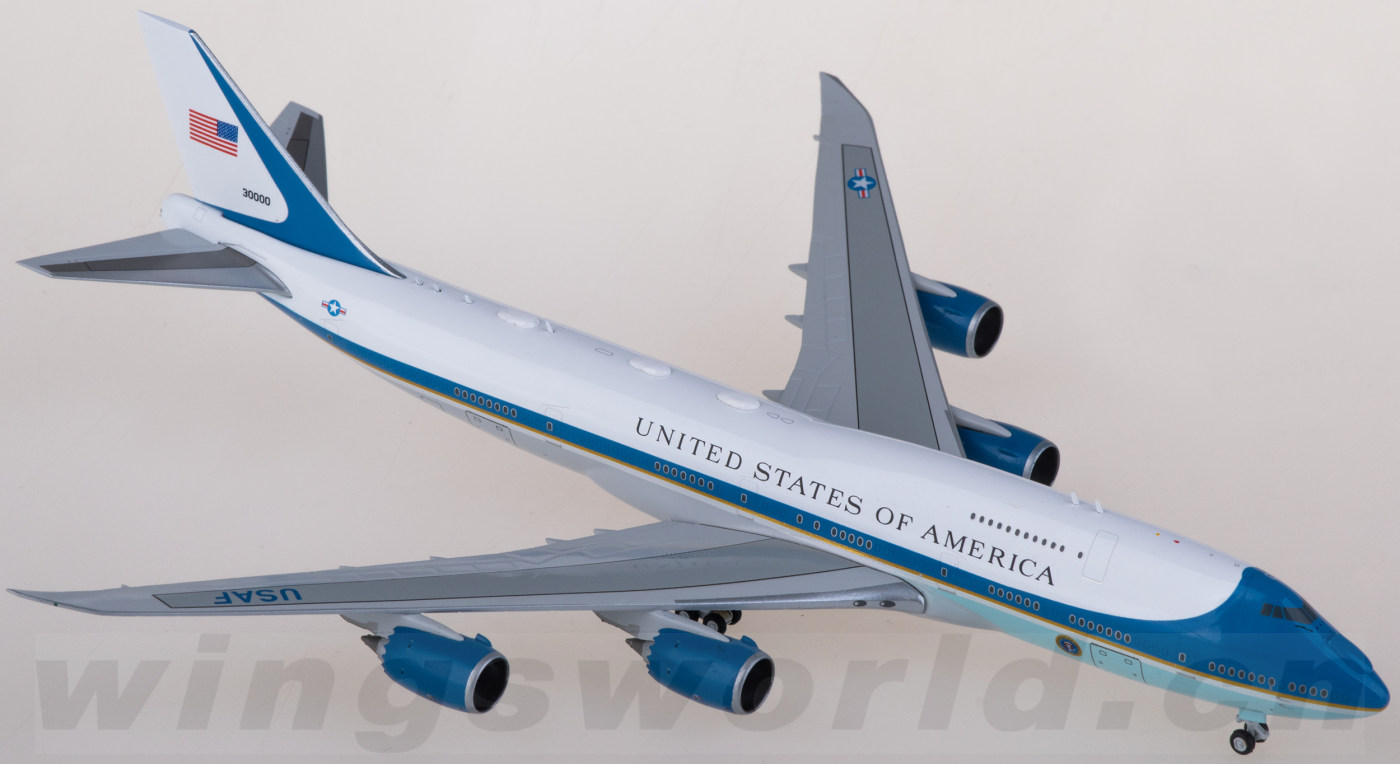 GJAFO2220 USAF 美国空军Boeing 747-8 VC-25B 30000 Geminijets 1:400