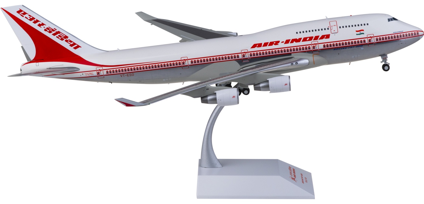 XX20202 Air India 印度航空Boeing 747-400 VT-ESO JC Wings 1:200