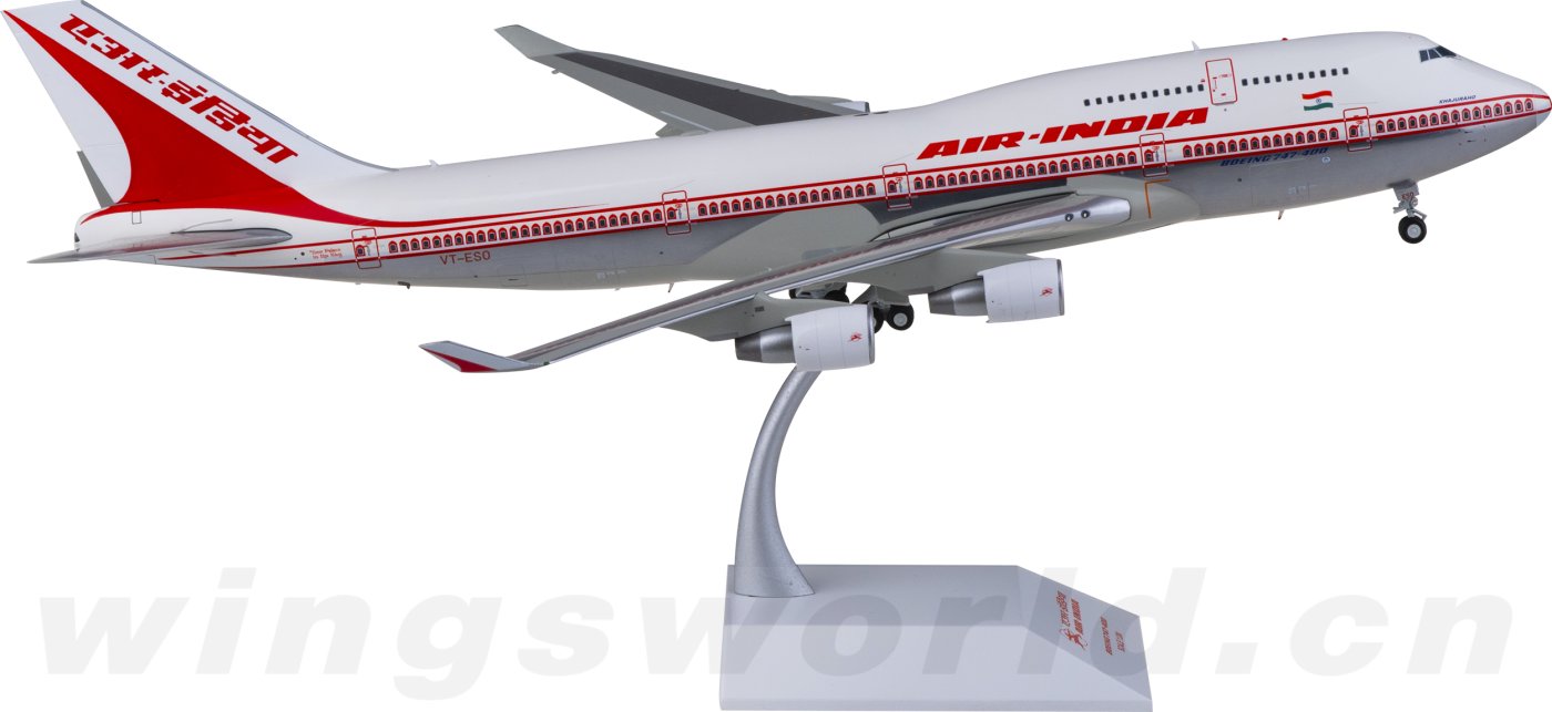 XX20202 Air India 印度航空Boeing 747-400 VT-ESO JC Wings 1