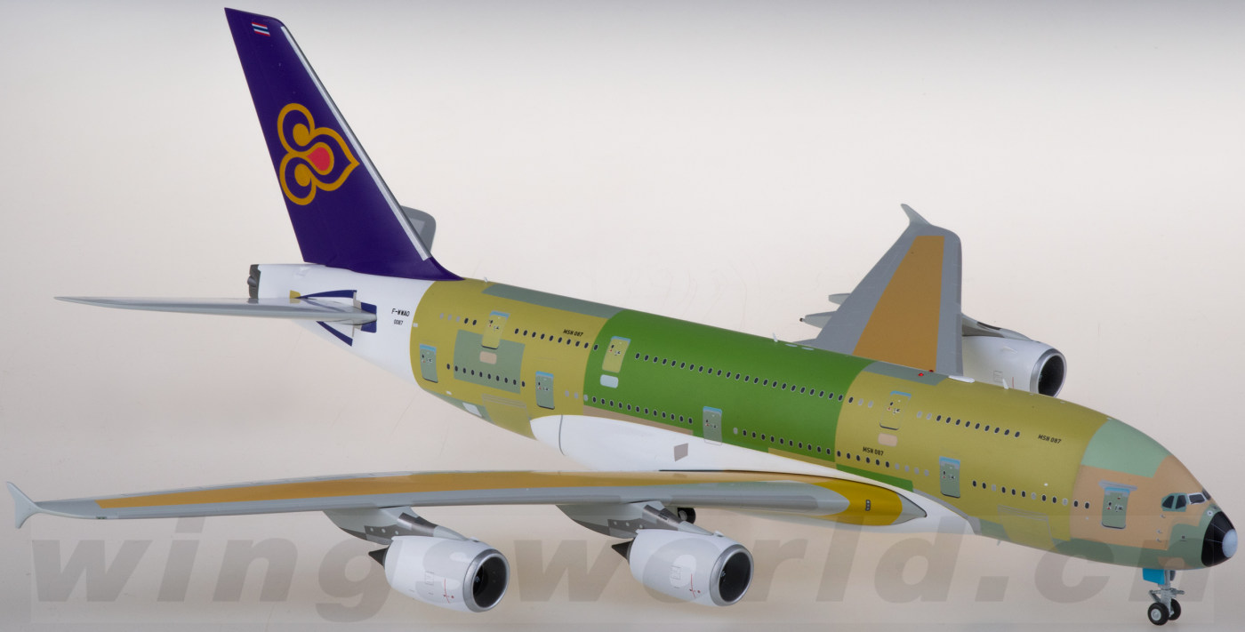 タイ国際航空 A380 F-WWAO 1/200 XX20062 Thai Airways 泰国国际航空Airbus A380 F-WWAO JC Wings 1:200