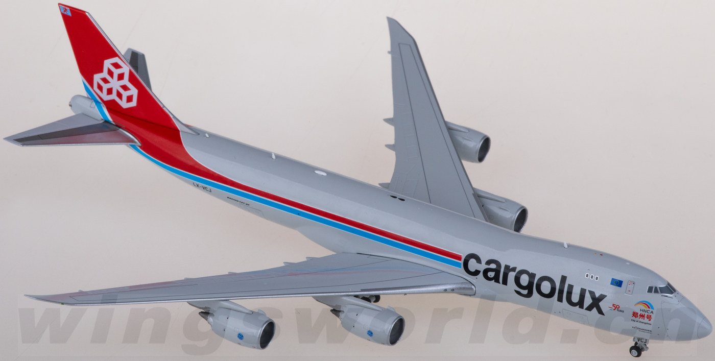 XX40154 Cargolux 卢森堡货运航空Boeing 747-8F LX-VCJ JC Wings 1:400