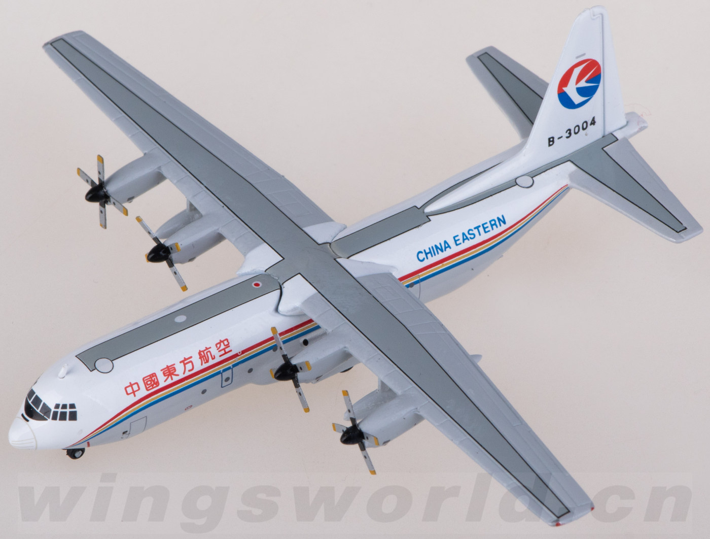 YU0017 China Eastern 中国东方航空Lockheed L-100-30 B-3004 Yu ModeL 