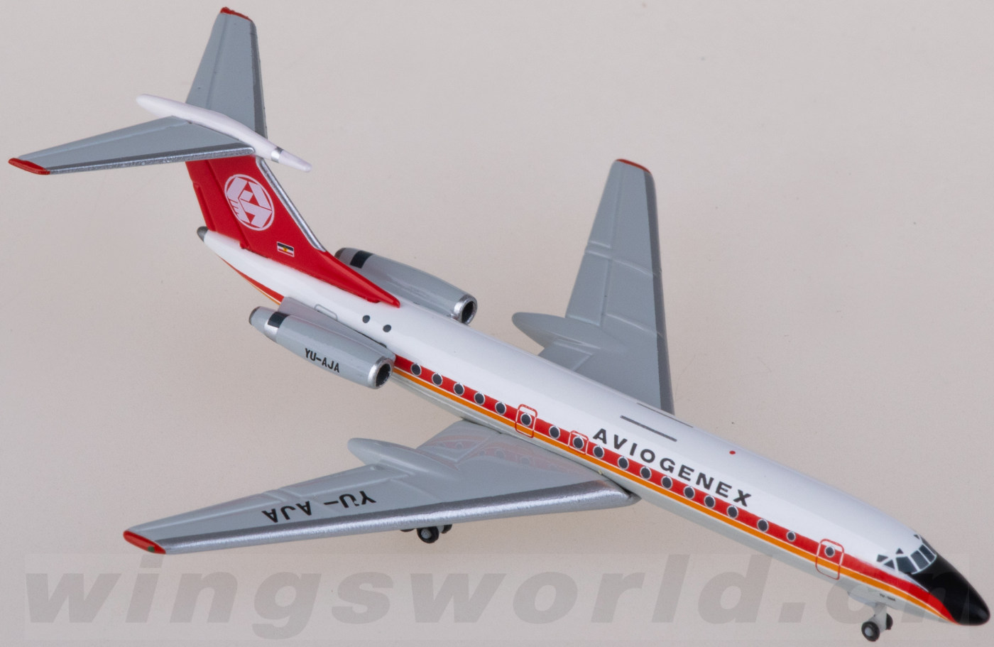 軍*姿様 Herpa Interflug Tupolev 134A 1/500 Herpa Wings TU-134A Interflug (former East Germany) 70s-80s