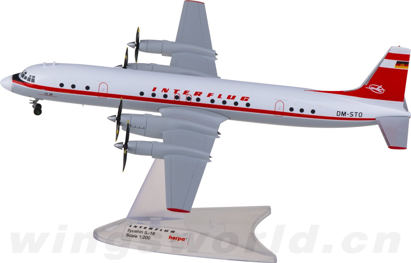 高麗航空3機 IL-62 IL-18 TU-134B-3 herpa 1/500 herpa-wings-573405-1200-cubana
