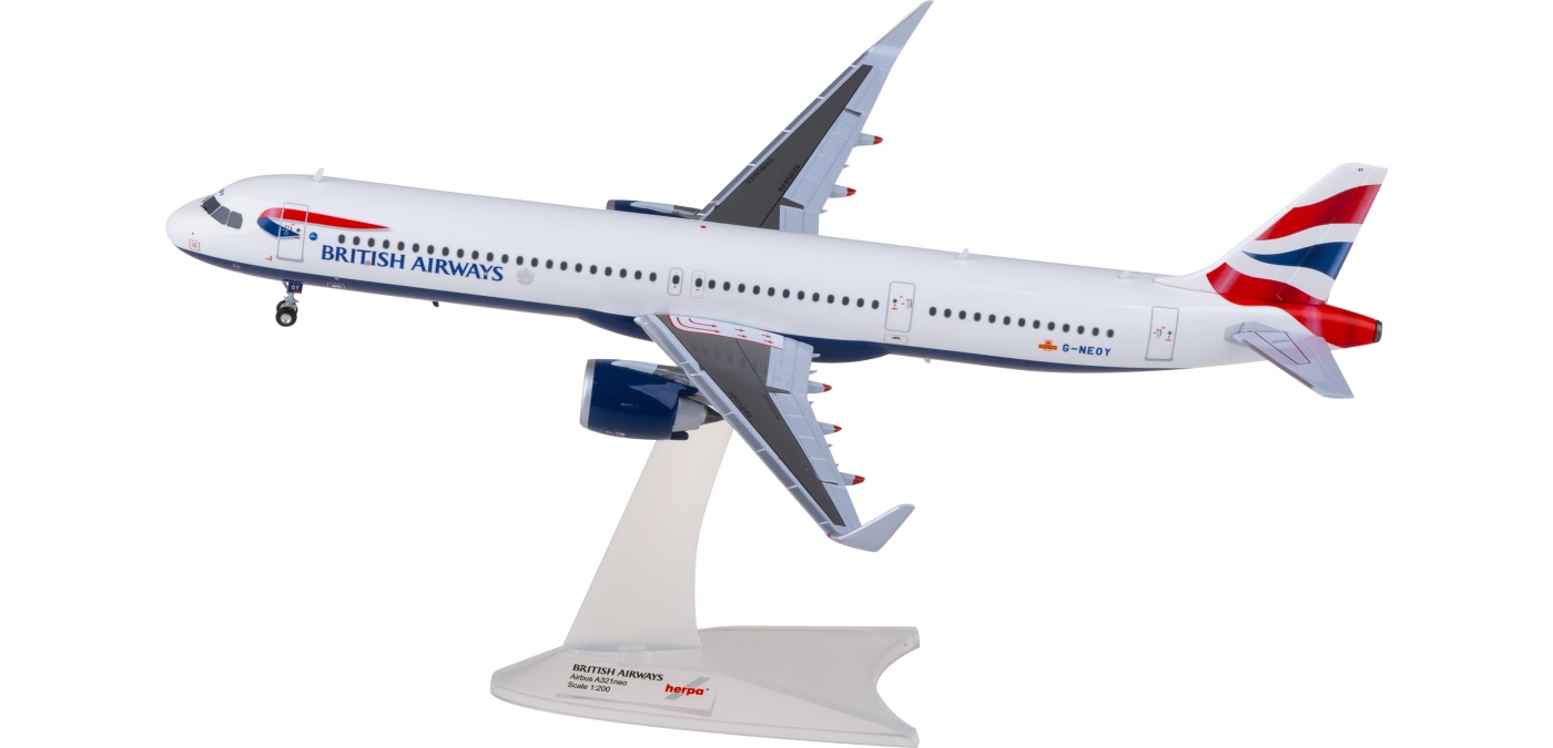 572422 British Airways 英国航空Airbus A321neo G-NEOY Herpa 1