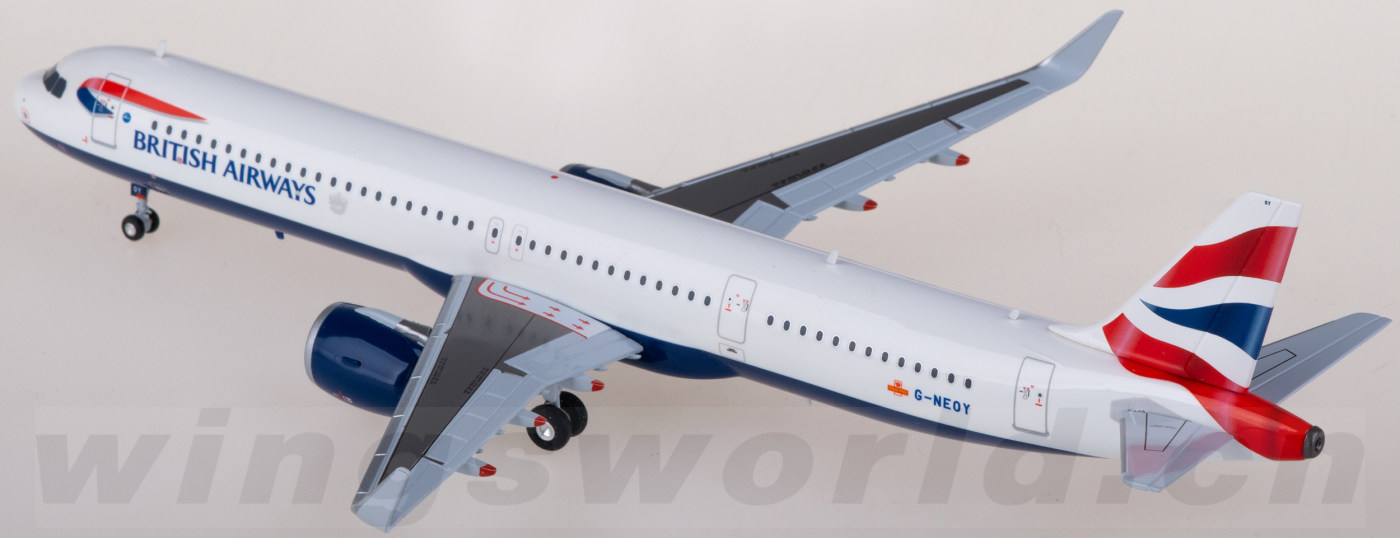その他 British Airways 1/200 Herpa 572422 British Airways 英国航空Airbus A321neo G-NEOY Herpa 1