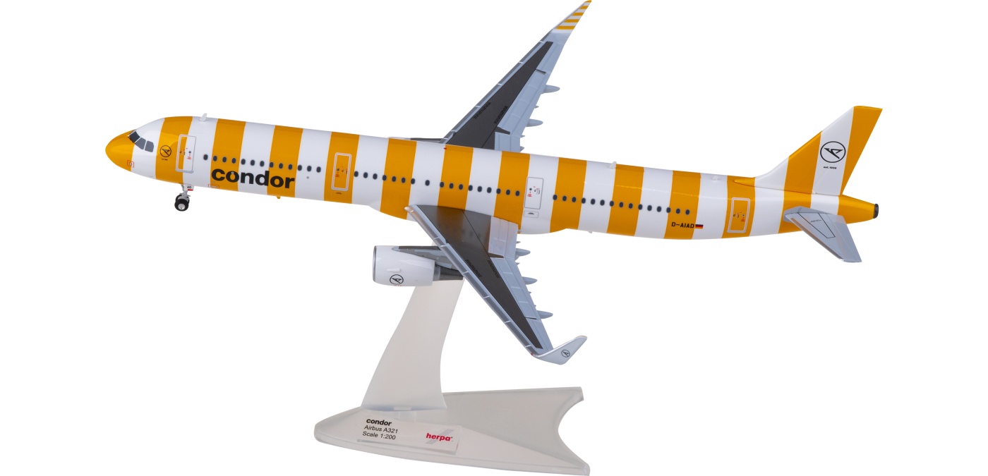 572576 Condor 神鹰航空Airbus A321 D-AIAD Herpa 1:200 -飞机模型世界