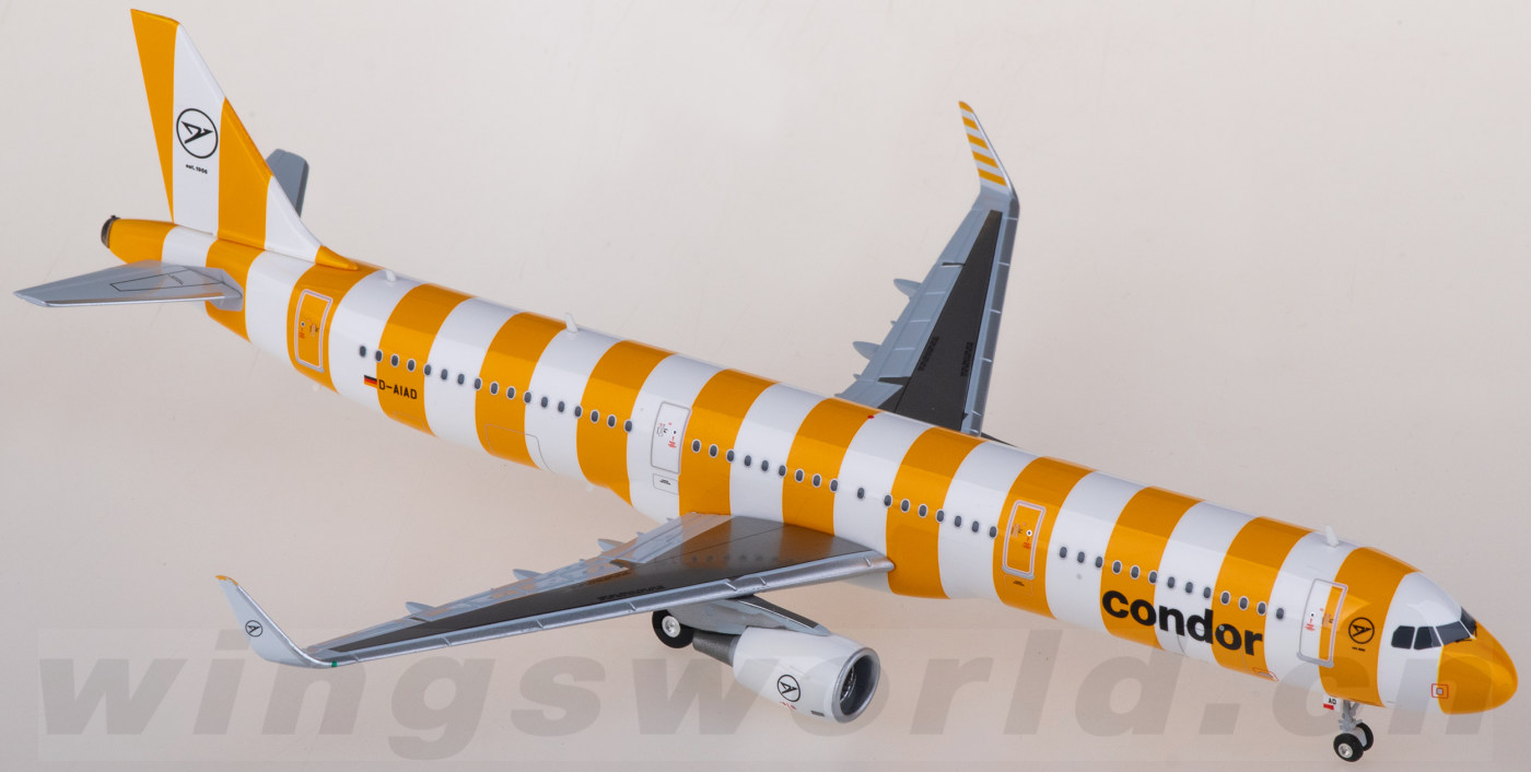 Herpa 1/200 A321 Condor コンドル航空 572576 Condor 神鹰航空Airbus A321 D-AIAD Herpa 1:200 -飞机模型世界
