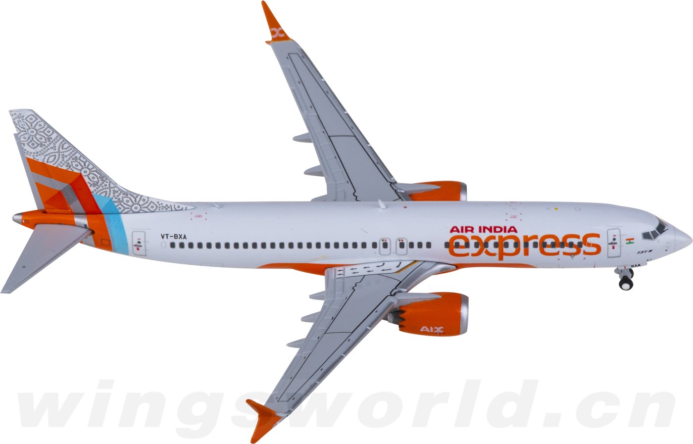 GJAXB2260 Air India Boeing 737 MAX 8 VT-BXA Geminijets 1:400 -飞机