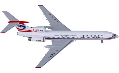 NGmodels 1:400 China Southwest Airlines Tupolev TU-154M B-2622