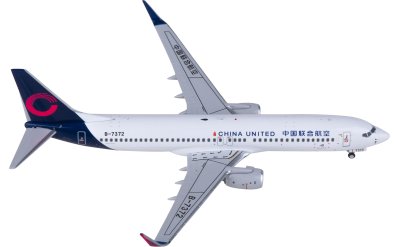 NGmodels 1:400 China United Airlines 中国联合航空 Boeing 737-800 B-7372