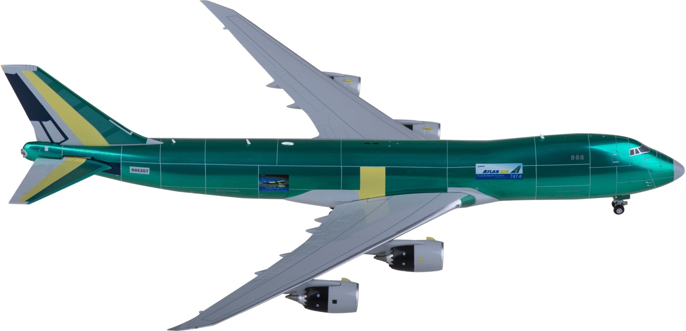 航空機・ヘリコプター 1/400 Gemini ATLAS Air B-747-8F N863GT Phoenix Apex Logistics ATLAS Air for Boeing 747-8F N863GT 1