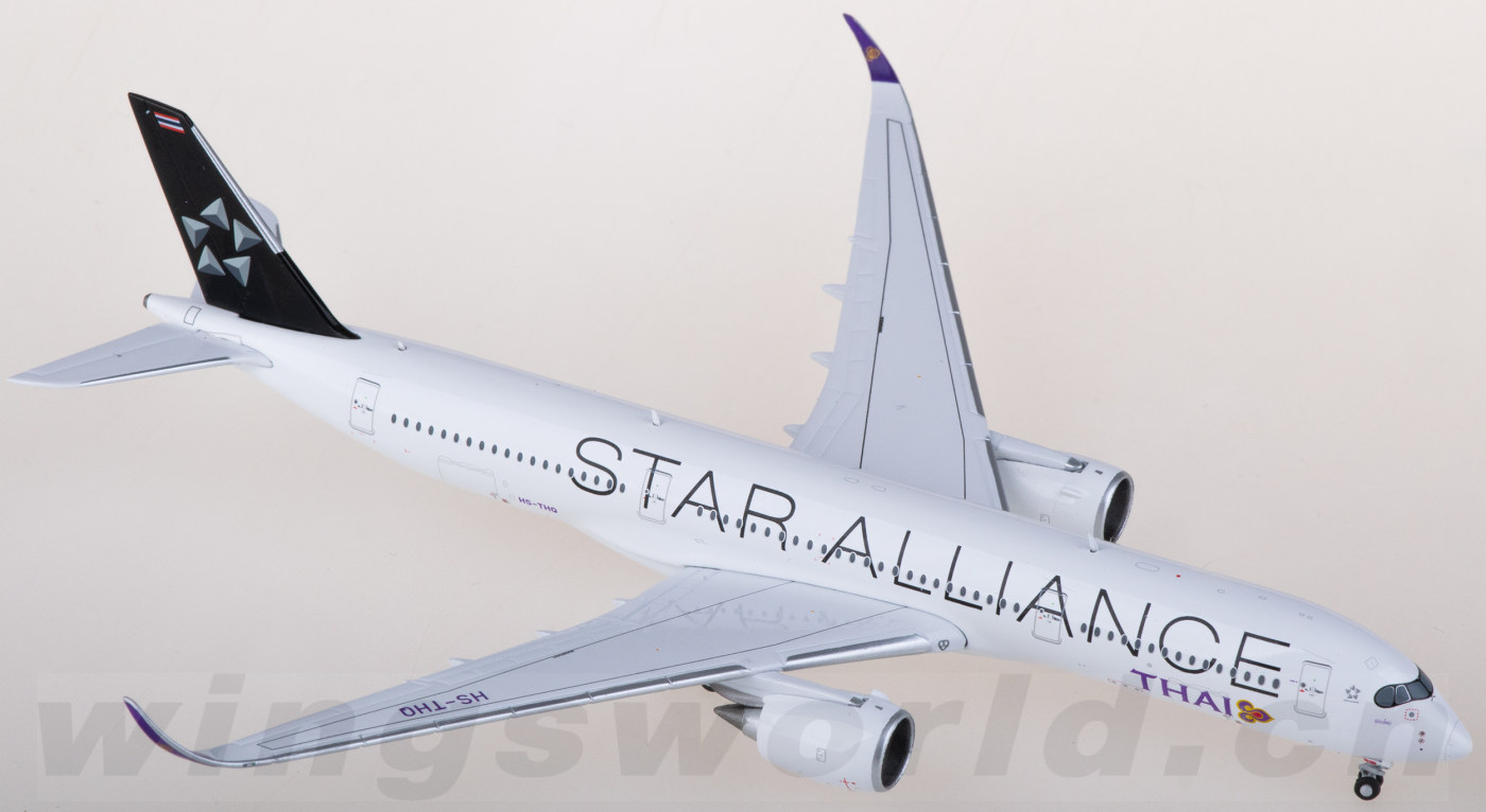 THAI A350-900 タイ航空 エアバス HS-THS 1:400 ph PH11896 Thai Airways 泰国国际航空Airbus A350-900 HS-THS
