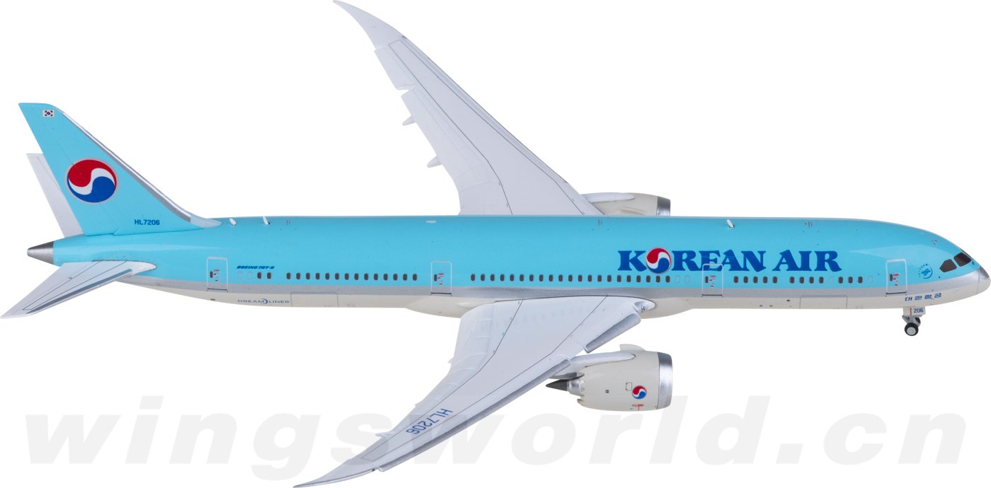 EW4789005A Korean Air 大韩航空Boeing 787-9 Dreamliner HL7206 襟翼
