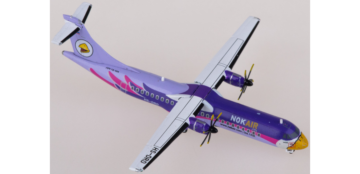 LH4257 Nok Air 皇雀航空ATR-72-500 HS-DRD JC Wings 1:400 -飞机模型世界