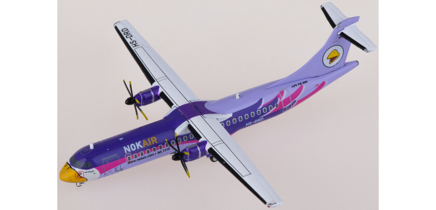 LH4257 Nok Air 皇雀航空ATR-72-500 HS-DRD JC Wings 1:400 -飞机模型世界