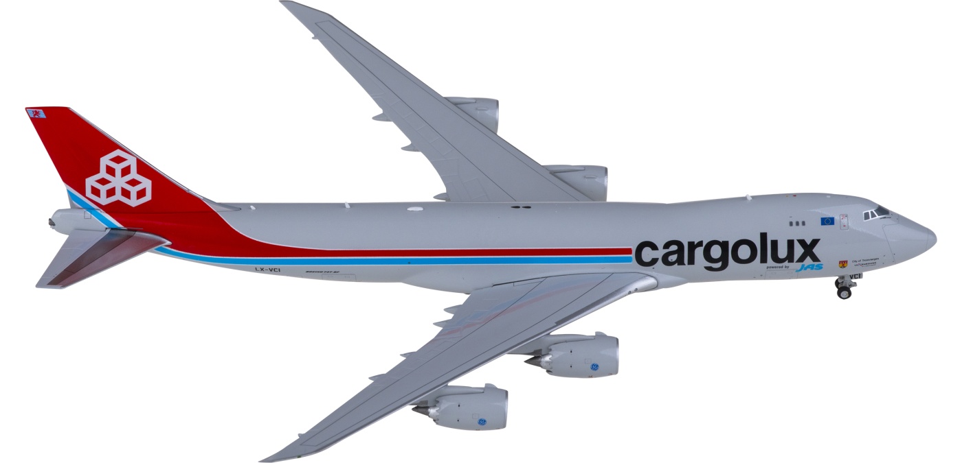 XX40155 Cargolux 卢森堡货运航空Boeing 747-8F LX-VCI JC Wings 1:400