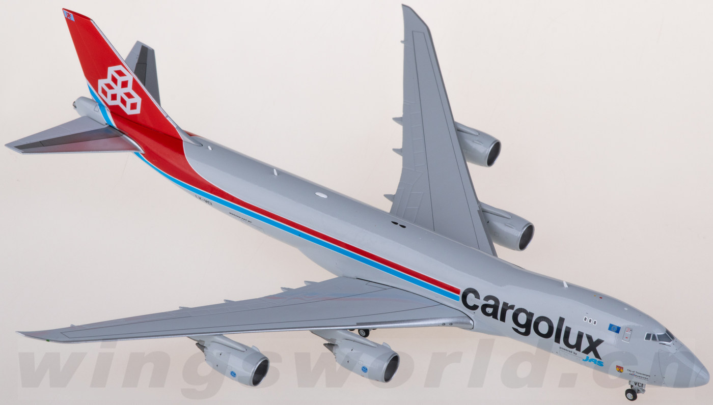 XX40155 Cargolux 卢森堡货运航空Boeing 747-8F LX-VCI JC Wings 1:400 -飞机模型世界