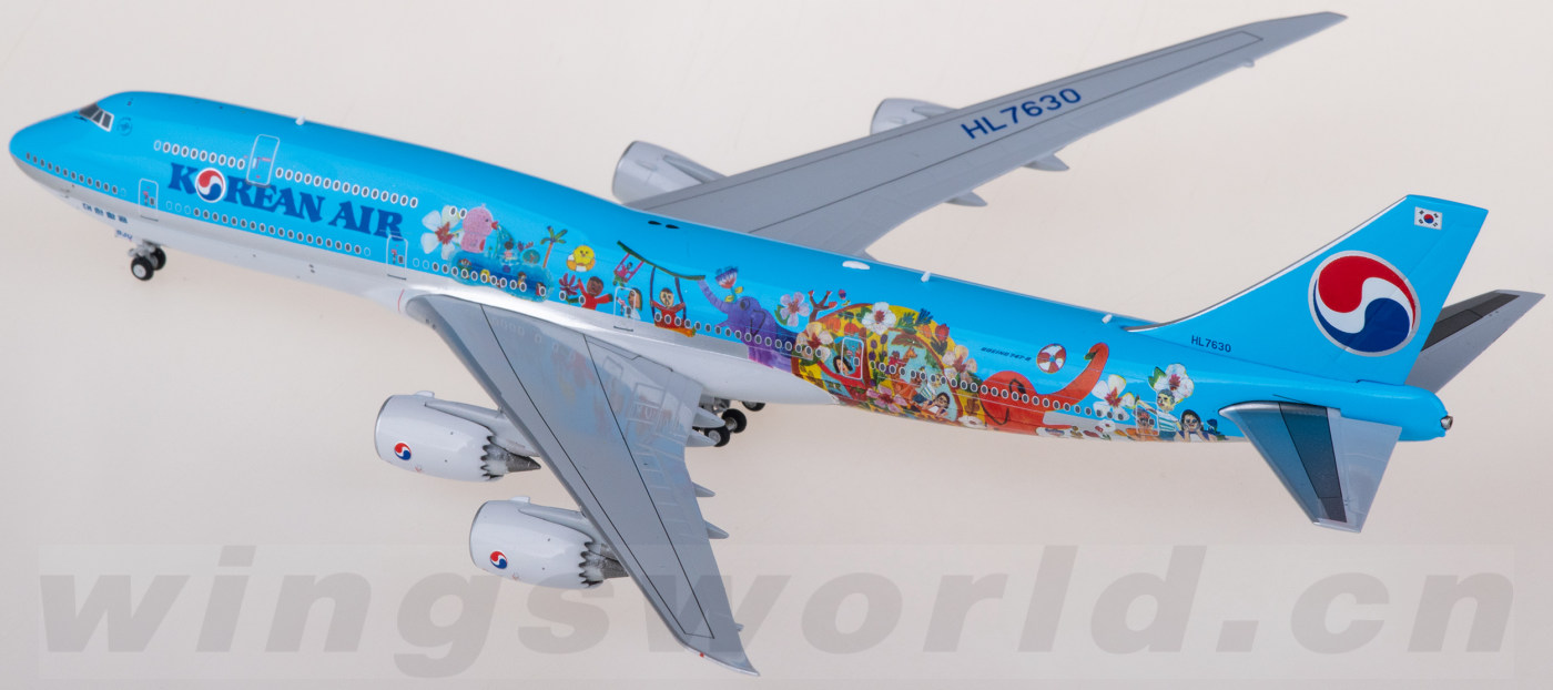 航空機・ヘリコプター JCwings KOREAN AIR 747-8 HL7630 1/400 JC Wings Korean Air Cargo Nose open For Boeing 747-8F HL7629