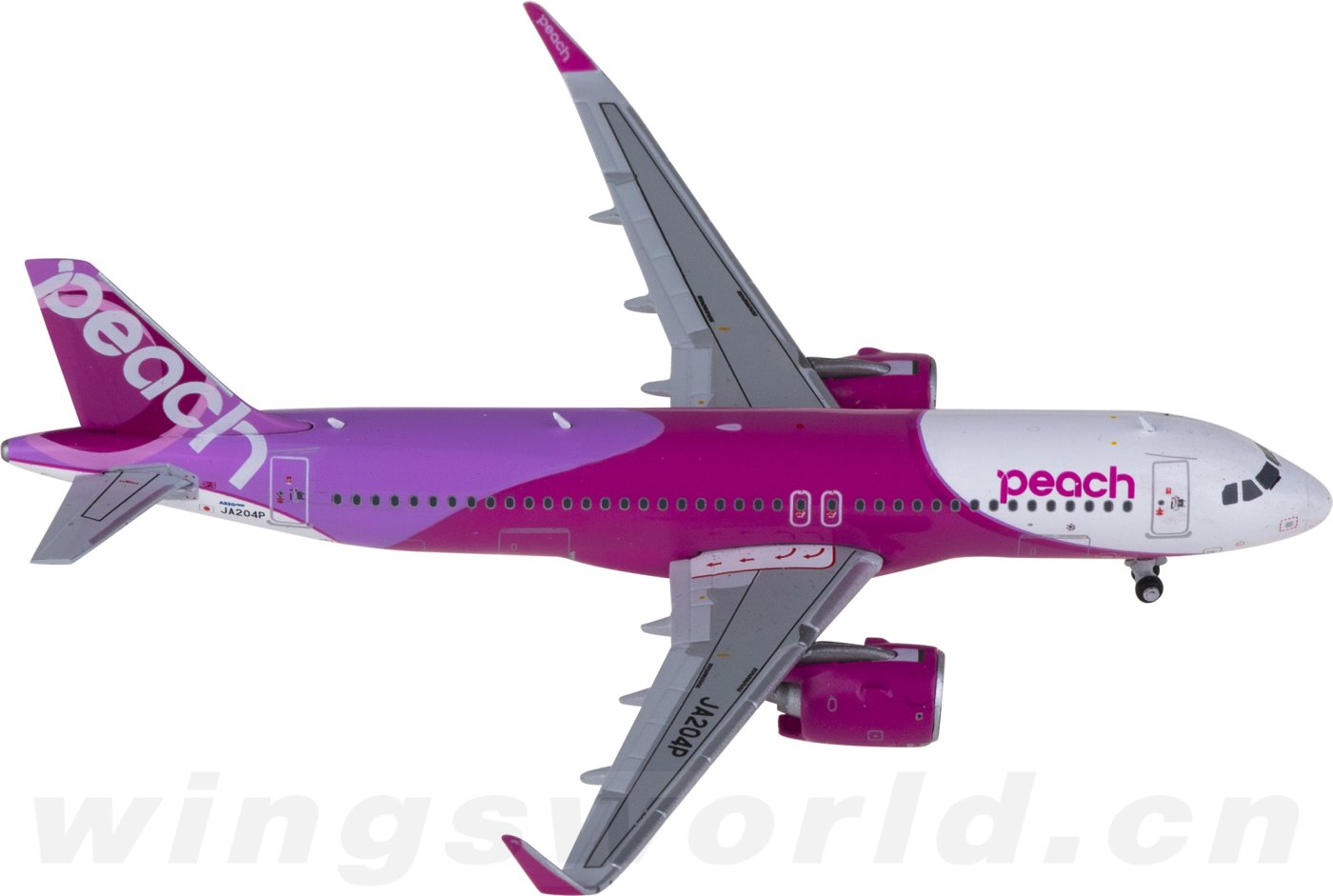 for JC Wings Peach Airlines for Airbus 320neo JA204P 1:400
