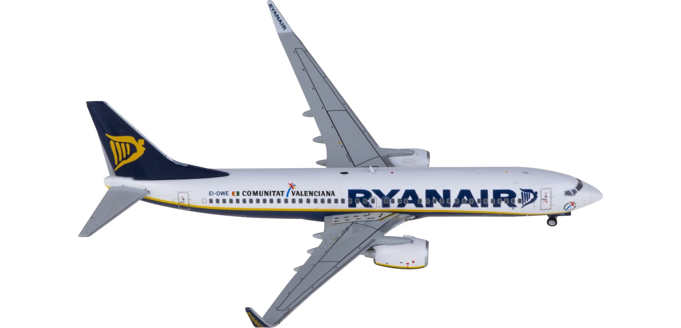 XX4269 Ryanair 瑞安航空Boeing 737-800 EI-DWE JC Wings 1:400