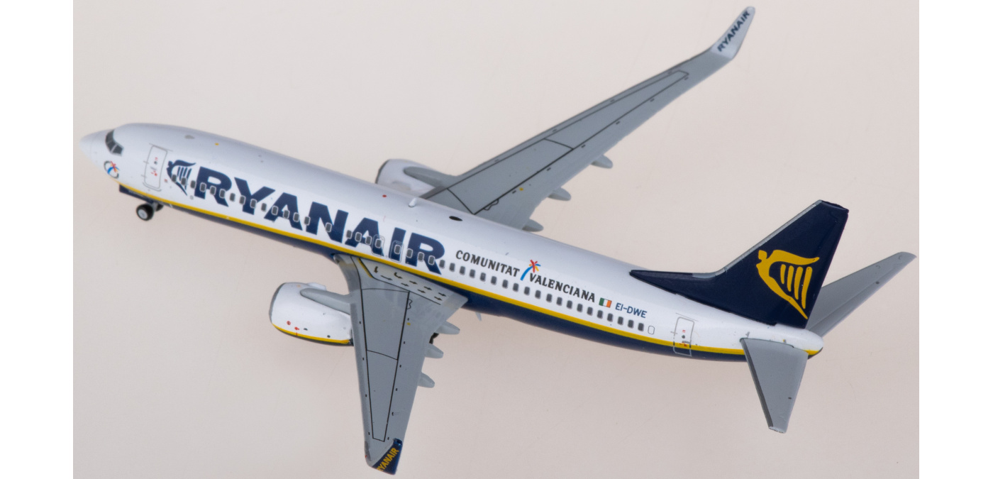 XX4269 Ryanair 瑞安航空Boeing 737-800 EI-DWE JC Wings 1:400 -飞机