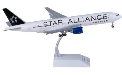 JC Wings 1:200 United Airlines Boeing 777-200ER N218UA Star Alliance Flaps Down