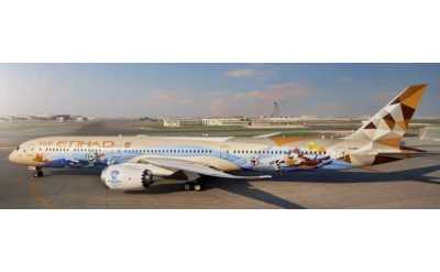 Etihad Airways 阿提哈德航空 Boeing 787-10 Dreamliner A6-BMA 襟翼放下版