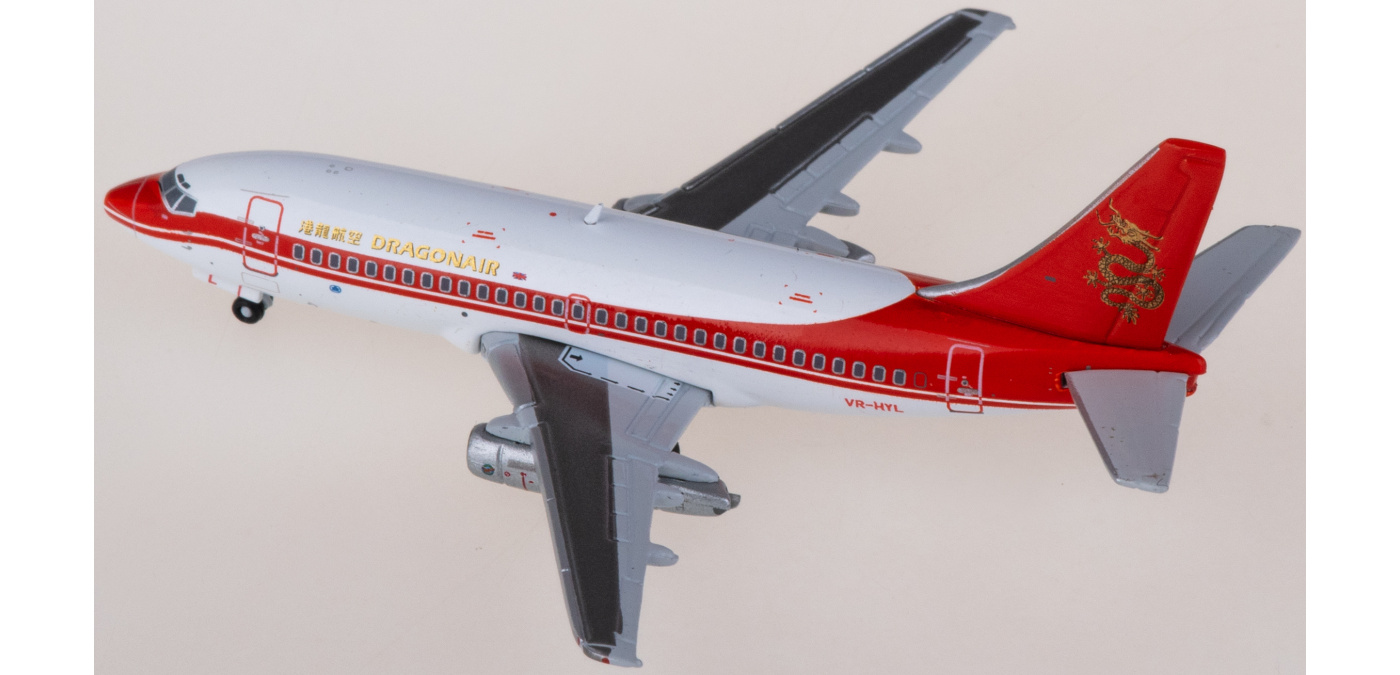 EW4732002 Dragonair Boeing 737-200 VR-HYL JC Wings 1:400 -飞机模型世界