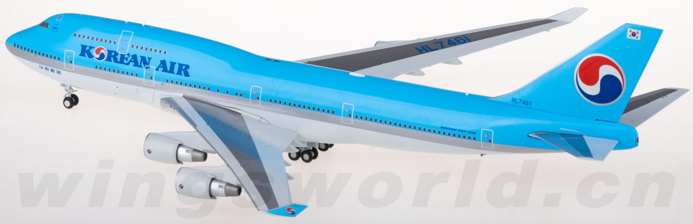 XX20187 Korean Air 大韩航空Boeing 747-400 HL7461 JC Wings 1