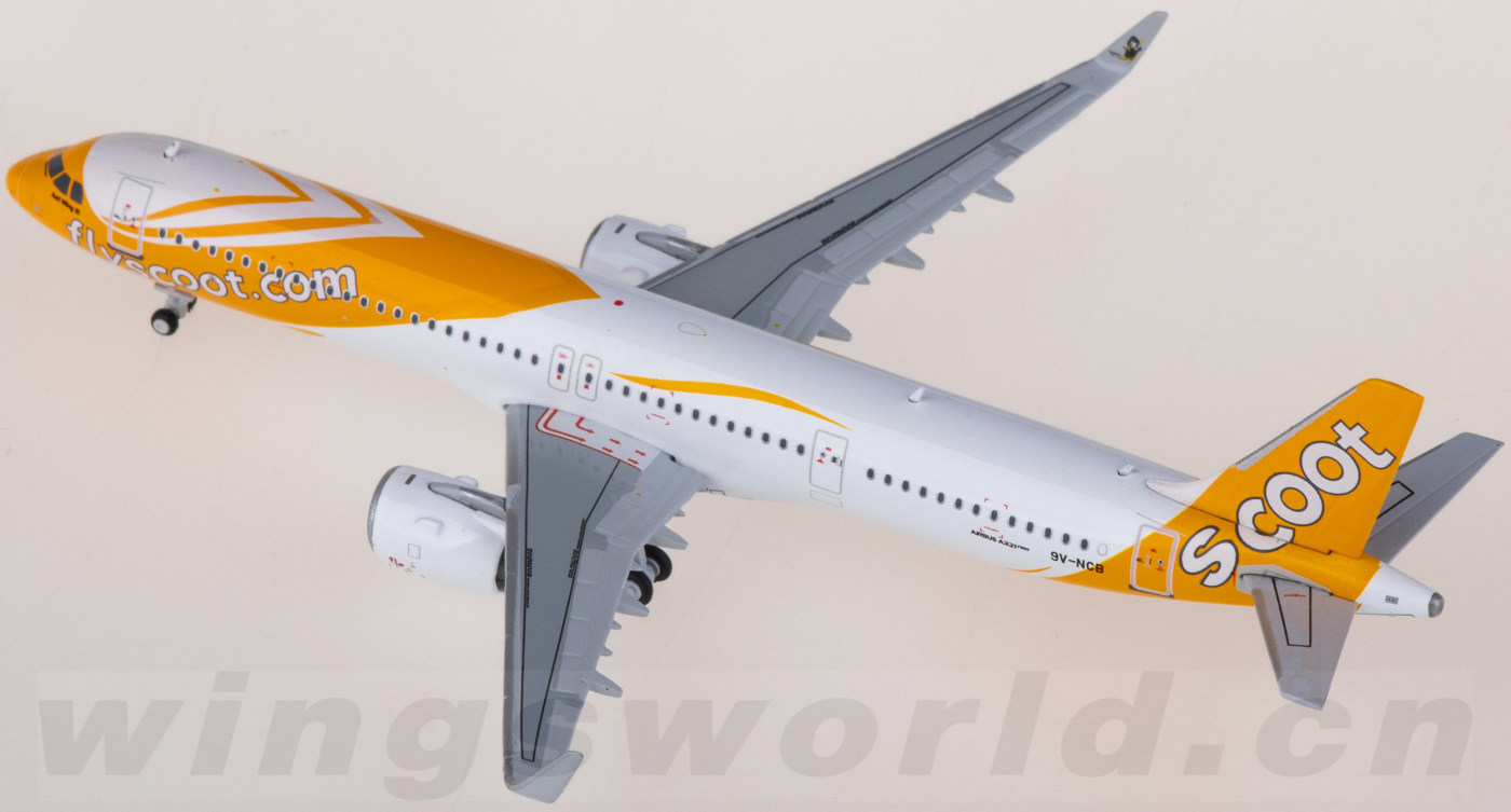 EW421N013 Scoot 酷航Airbus A321neo 9V-NCB JC Wings 1:400