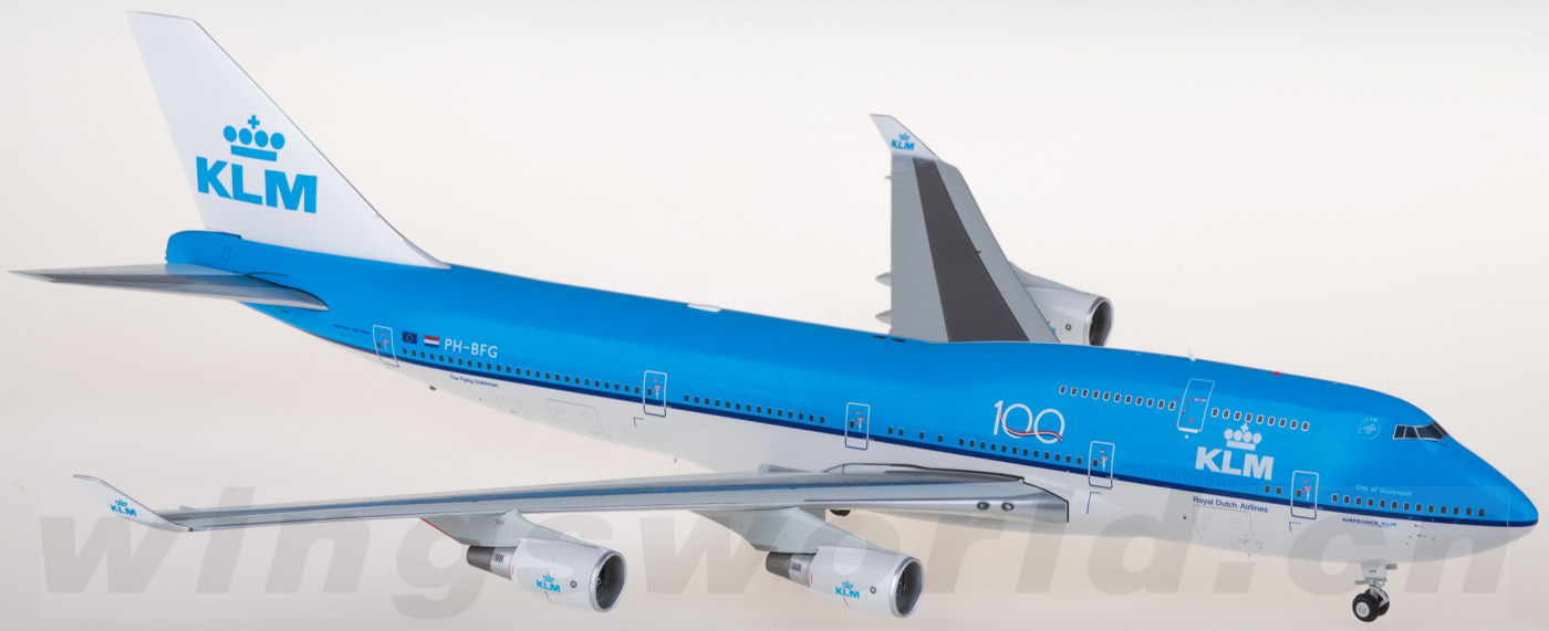 XX20345 KLM Boeing 747-400 100 PH-BFG + Aviation Tag JC Wings 1