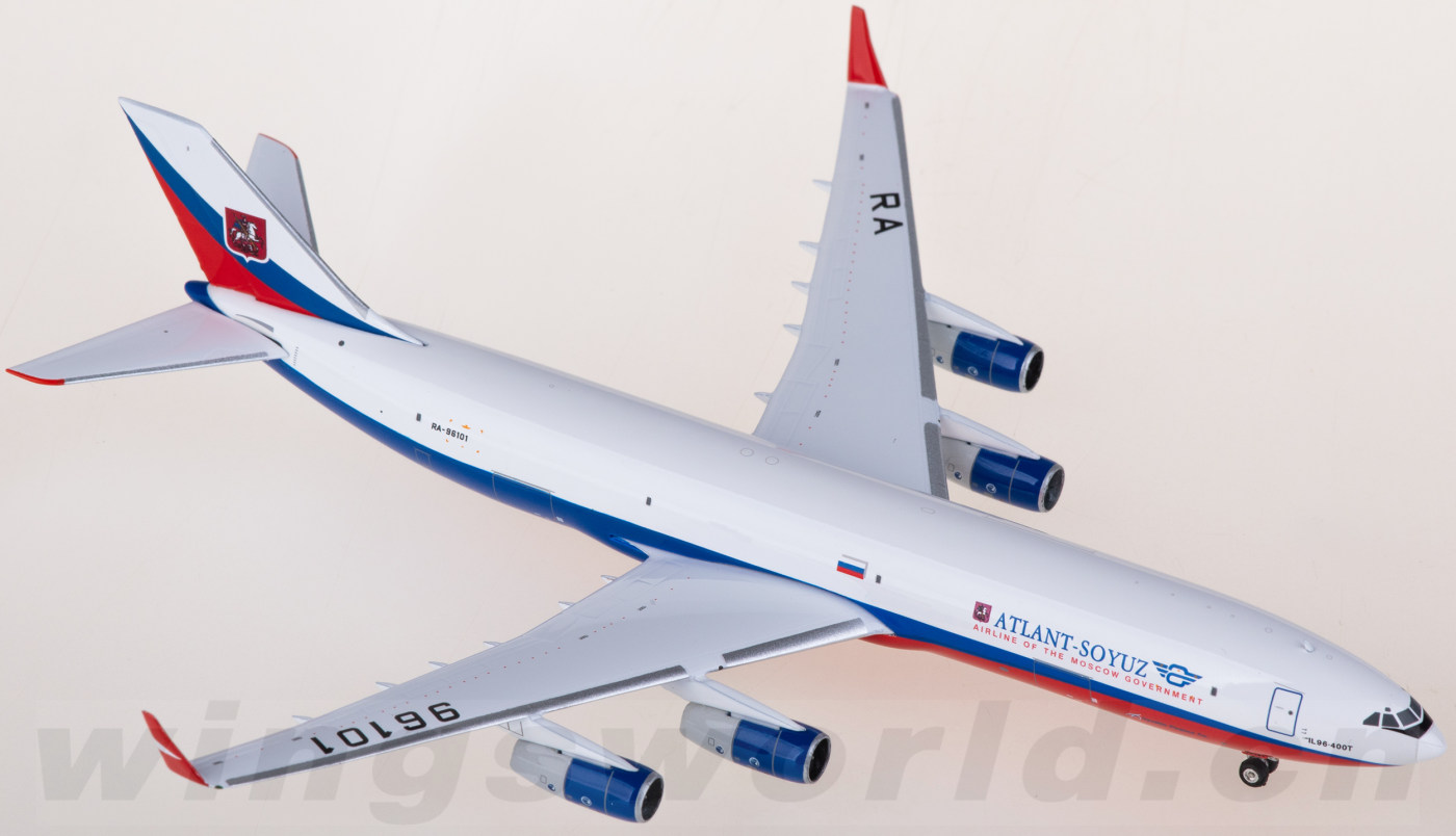 airlines ilyushin il-96-400t ra-96101 phoenix 1:400 -飞机模型