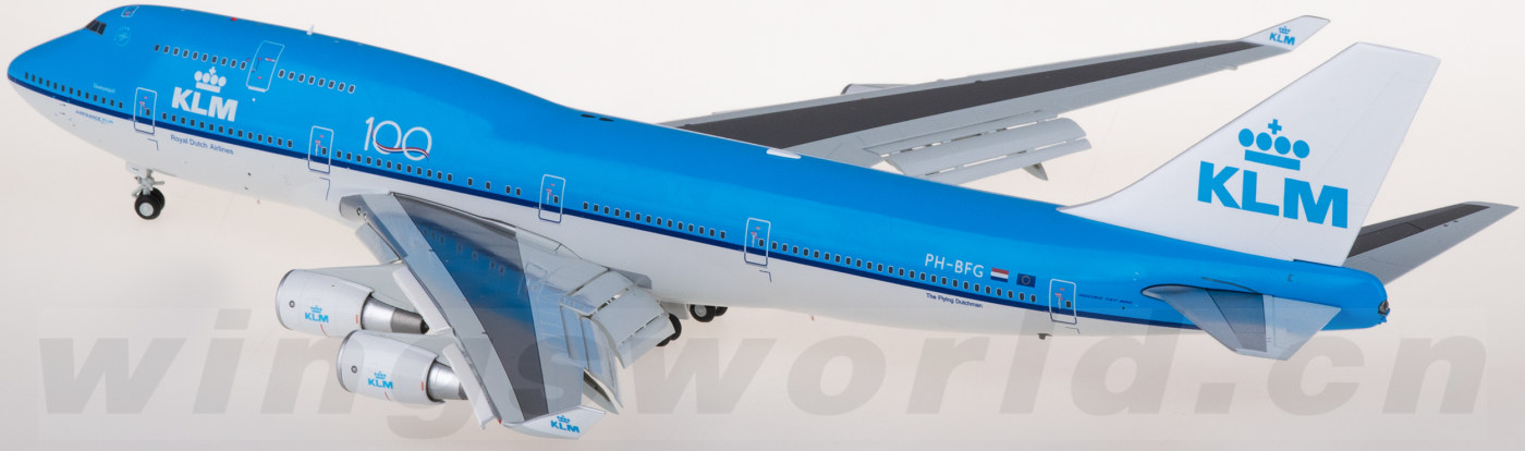 XX20345A KLM 荷兰皇家航空Boeing 747-400 PH-BFG 襟翼放下版+