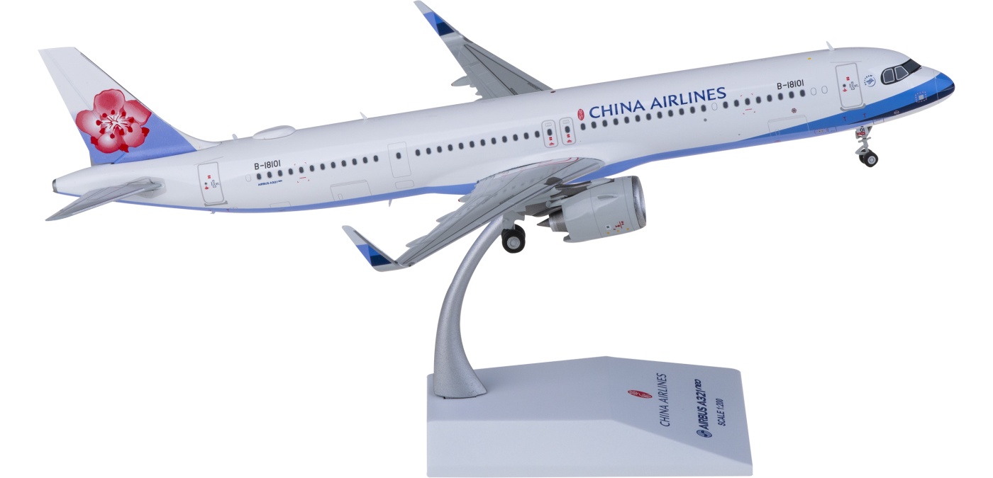 China Airlines A321neo Reg: B-18101 Scale 1:200 Diecast JC