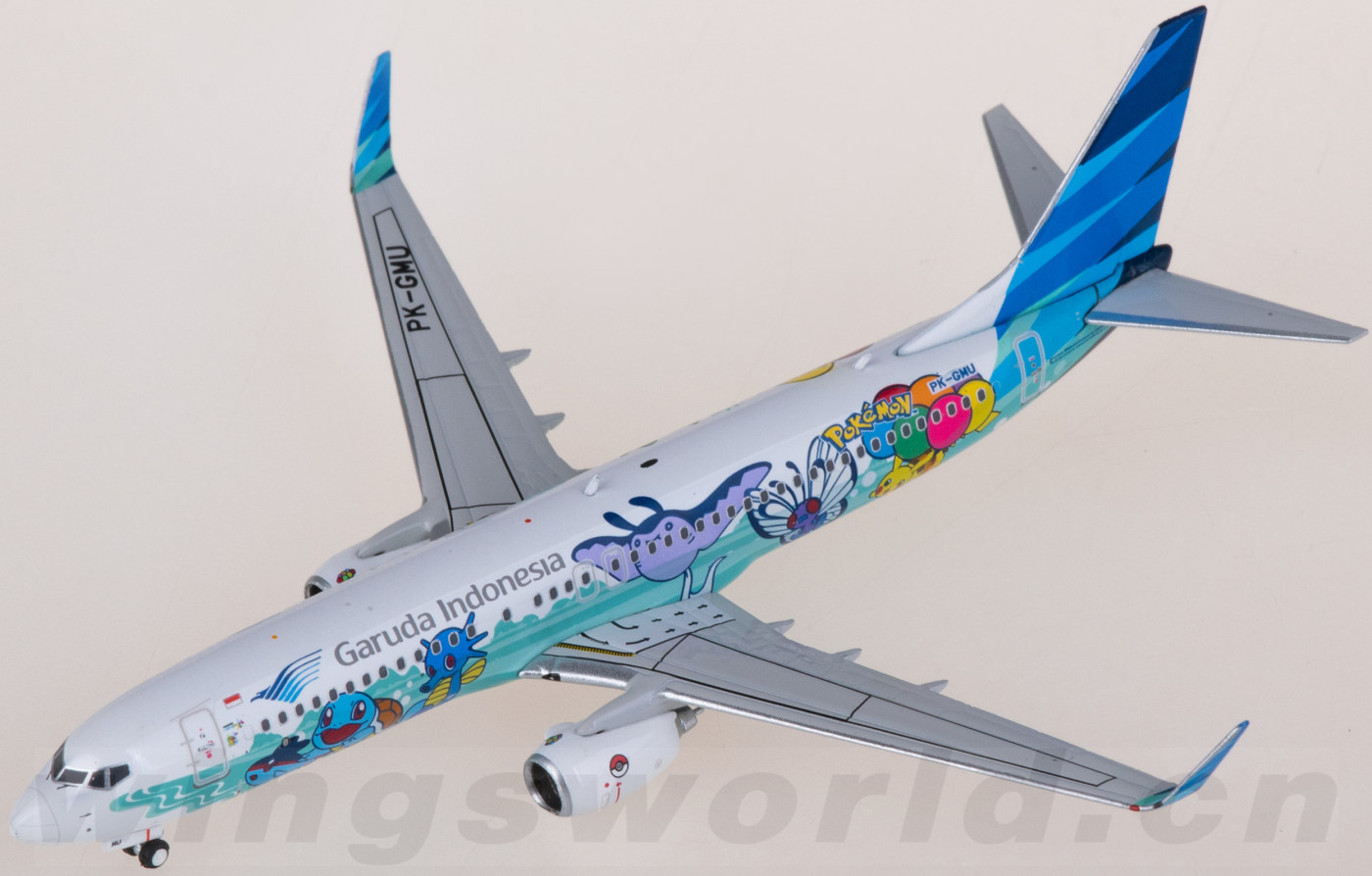 PH04581 Garuda Indonesia 印度尼西亚鹰航Boeing 737-800 PK-GMU Phoenix 1:400 -飞机模型世界