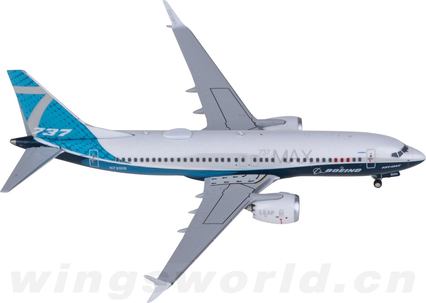 NG87003 Boeing 737 MAX 7 N7201S NGmodels 1:400 -飞机模型世界