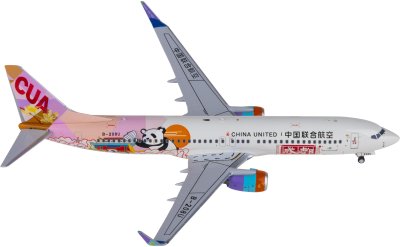 NGmodels 1:400 China United Airlines 中国联合航空 Boeing 737-800 B-208U