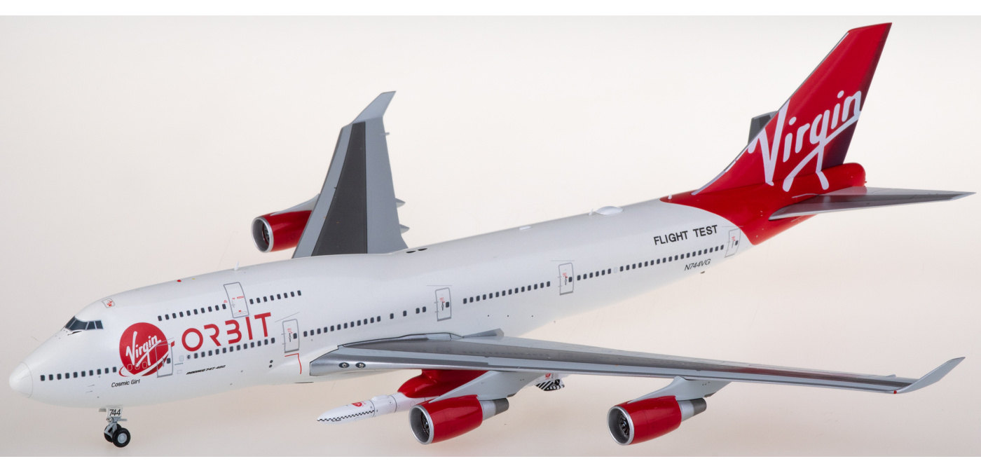 航空機・ヘリコプター JC Wings 1:200 VIRGIN B747-400 N744VG Virgin Orbit B747-400 Reg: N744VG JC Wings Scale 1:200 Diecast