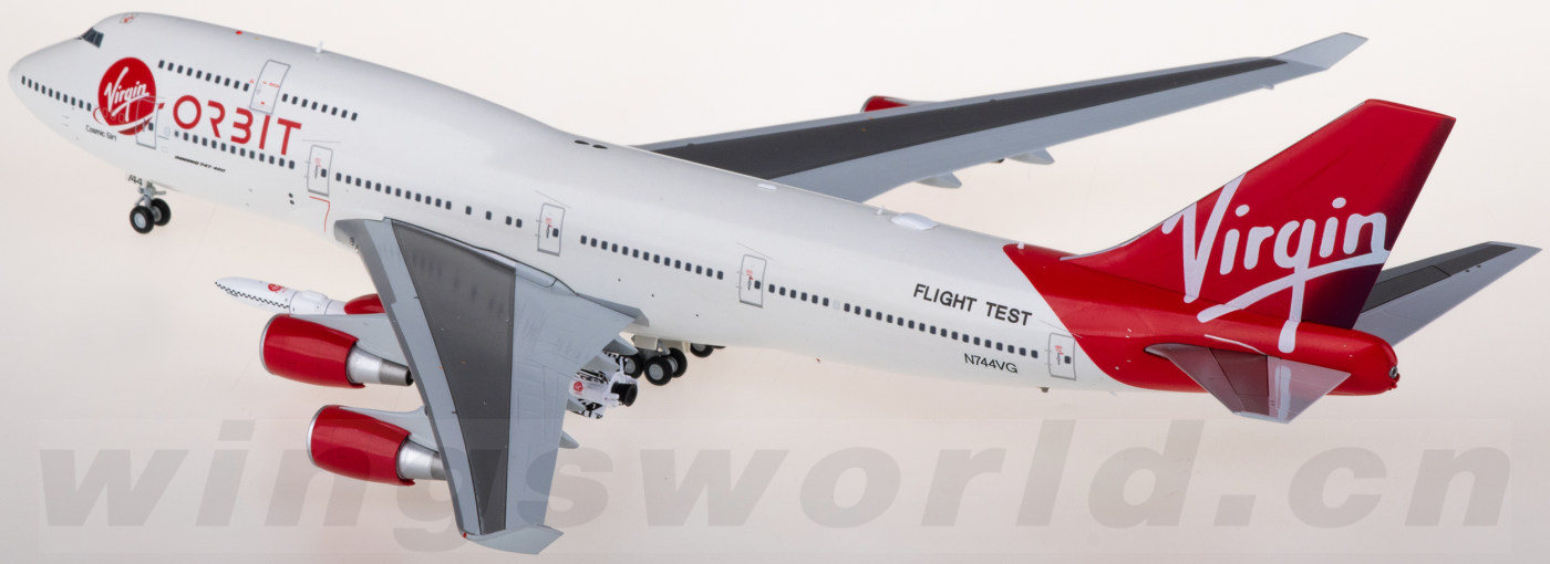 XX20281 Virgin Orbit Boeing 747-400 N744VG 宇宙女孩带火箭JC Wings