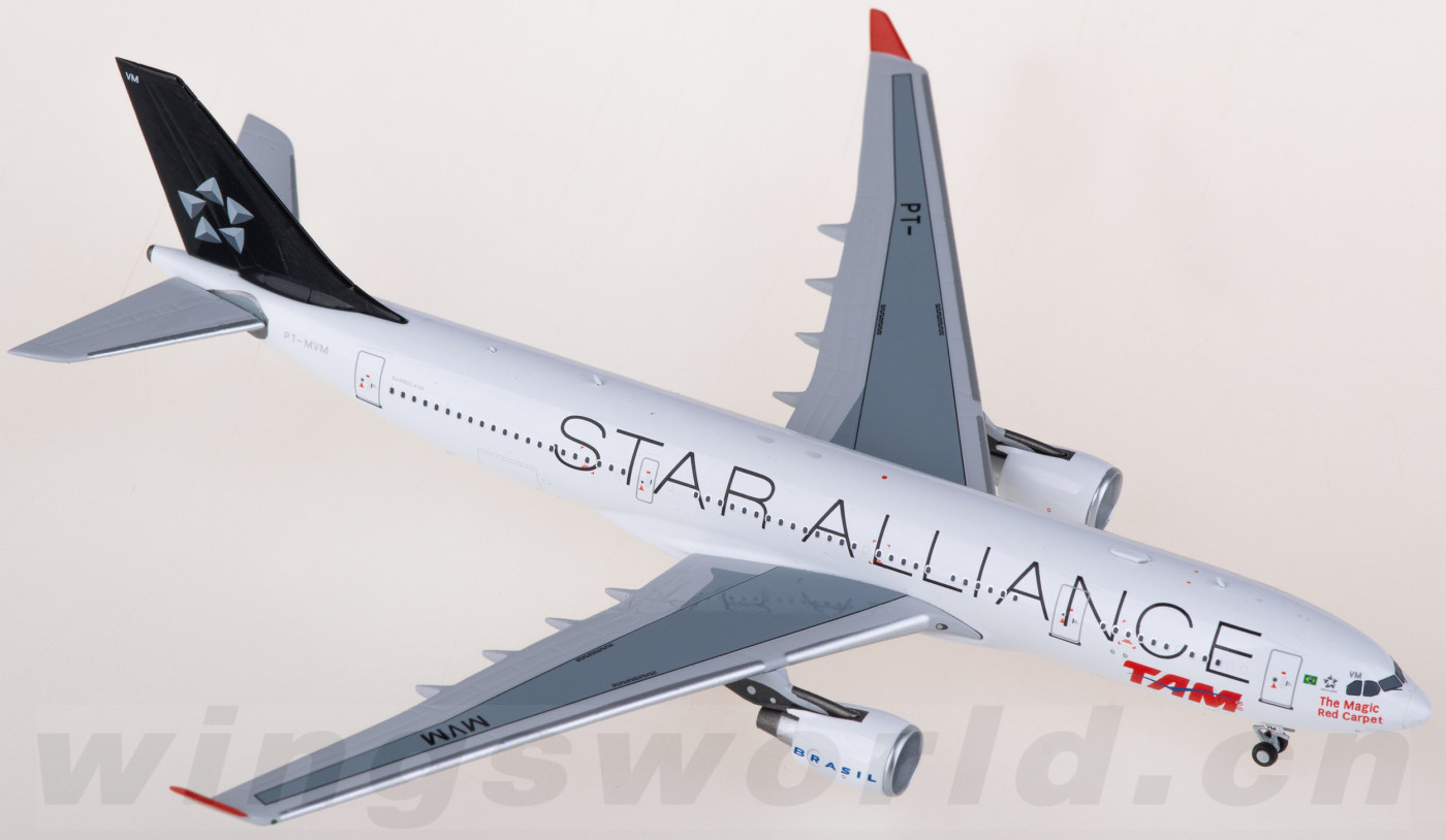 NG61087 TAM Airlines Airbus A330-200 PT-MVM NGmodels 1:400