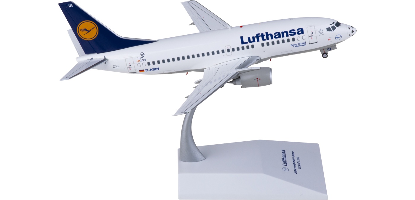XX2381 Lufthansa Boeing 737-500 D-ABIN JC Wings 1:200 -飞机模型世界