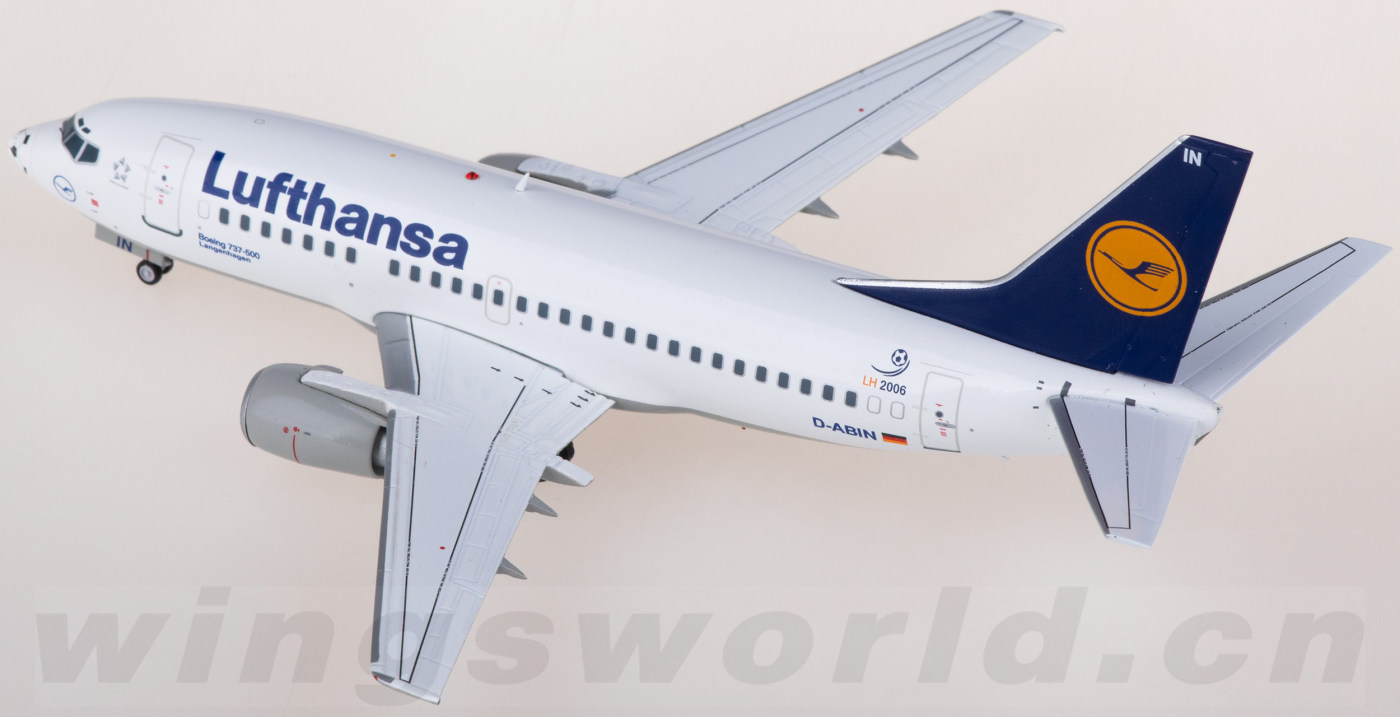 XX2381 Lufthansa Boeing 737-500 D-ABIN JC Wings 1:200 -飞机模型世界