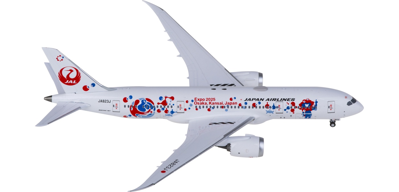 Aviation B787-8 JA823J 日本航空 JAL 1:400 Japan Airlines (JAL) 787-8 Dreamliner JA823J (Expo 2025