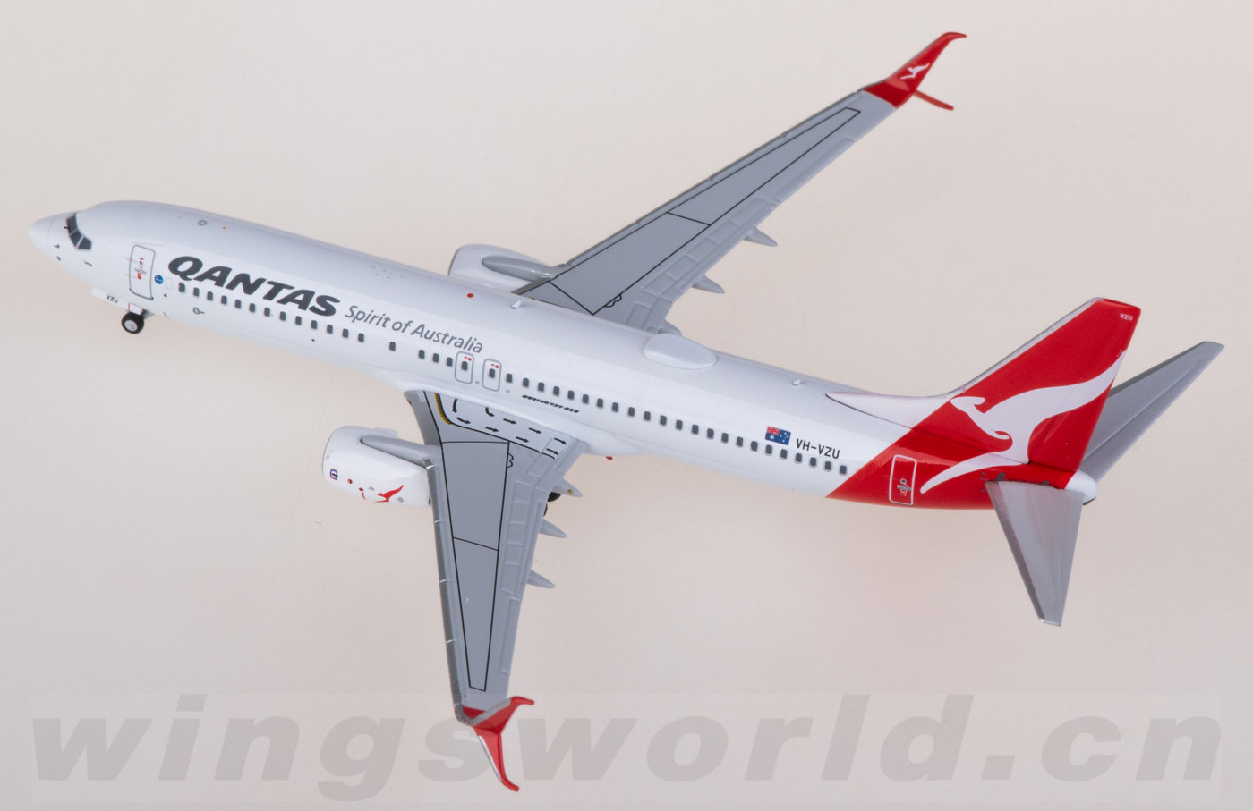 NG58236 Qantas 澳洲航空Boeing 737-800 VH-VZU NGmodels 1:400