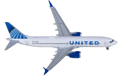 Geminijets 1:400 United Airlines 美国联合航空 Boeing 737 MAX 8 N17265