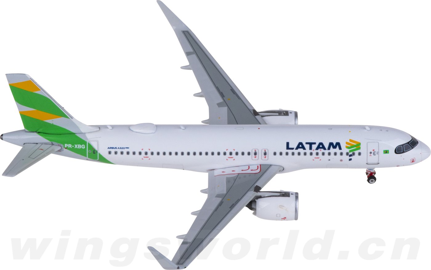 PH11916 LATAM Airbus A320neo PR-XBG Phoenix 1:400 -飞机模型世界